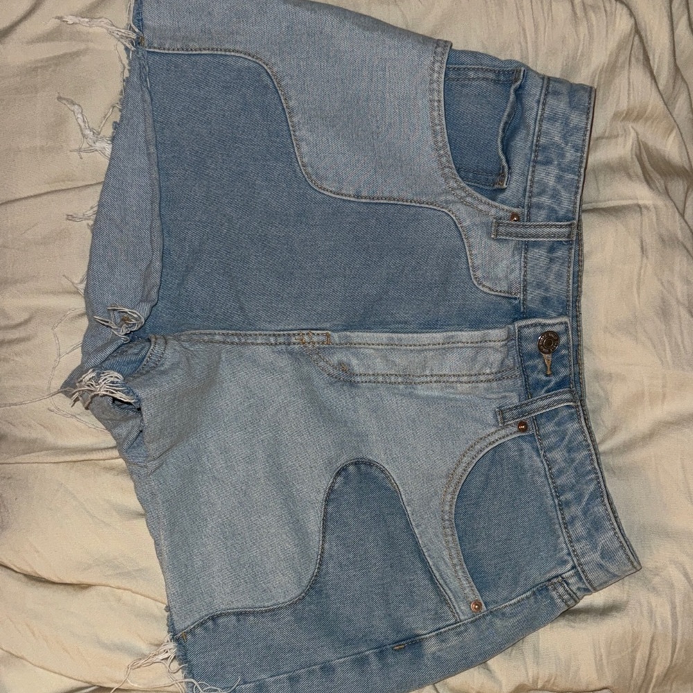 Wild Fable Two-Tone Blue Jean Shorts